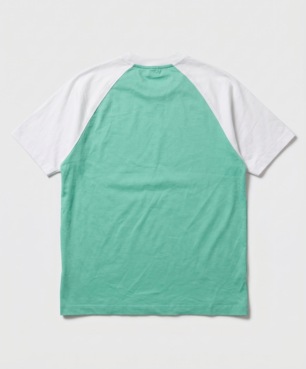 Henley T-Shirt In Aquagreen and White