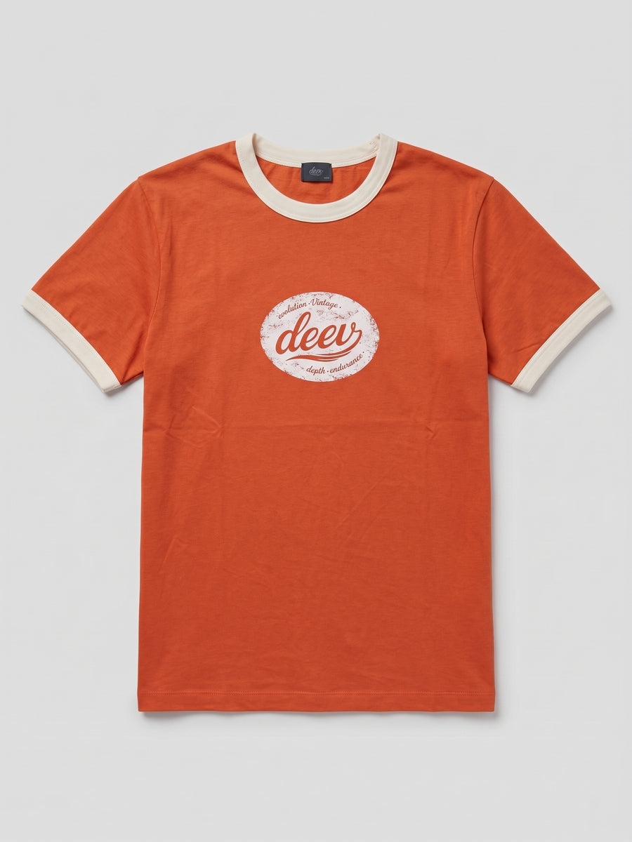 Ringer T-Shirt In Orange