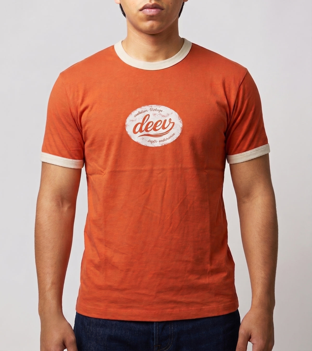Ringer T-Shirt In Orange