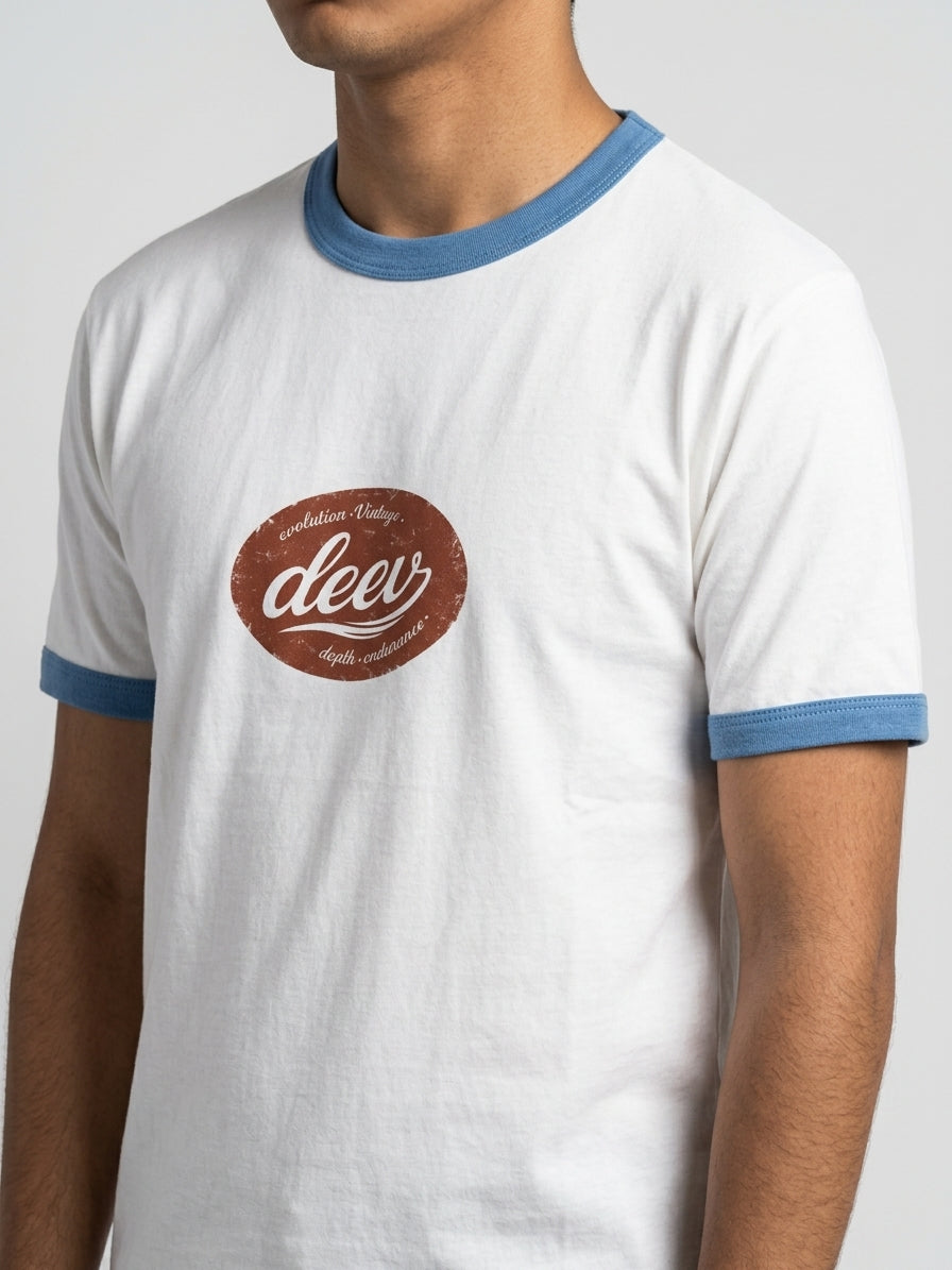 Ringer T-Shirt In White